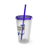 Wavecon 2024 Sunsplash Tumbler with Straw, 16oz