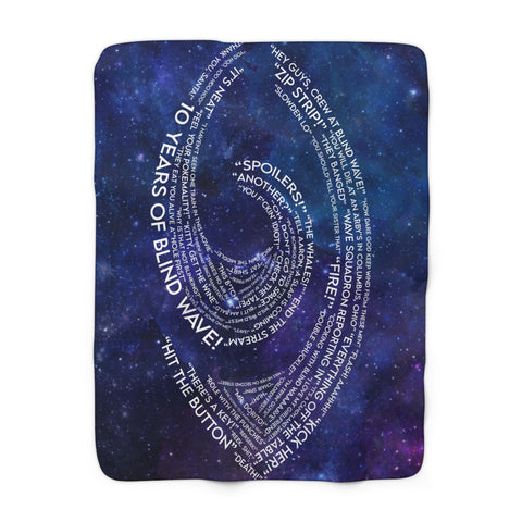 10 Years of Blind Wave Sherpa Fleece Blanket