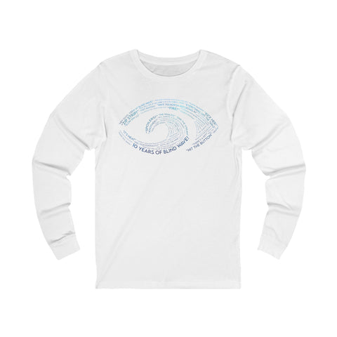 10 Years of Blind Wave Unisex Jersey Long Sleeve Tee