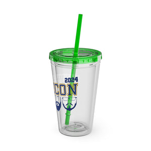 Wavecon 2024 Sunsplash Tumbler with Straw, 16oz