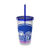 WaveCon 2026 Sunsplash Tumbler with Straw, 16oz