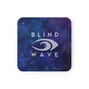 Blind Wave Logo Galaxy Cork Back Coaster