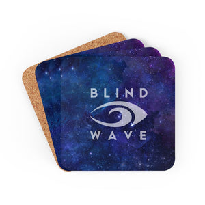 Blind Wave Logo Galaxy Cork Back Coaster